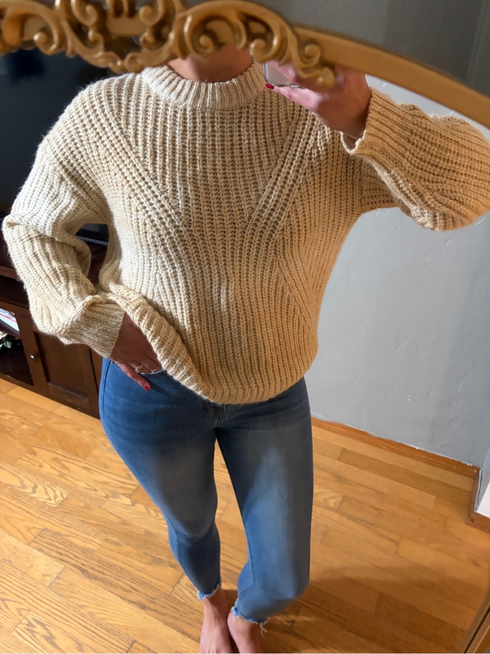 Cream Knit Cardigan